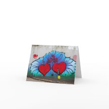 Carte de la Saint-Valentin de style graffiti