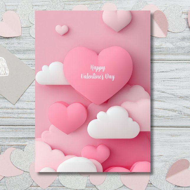 Carte de la Saint-Valentin découpée en forme de cœ (Créateur téléchargé)
