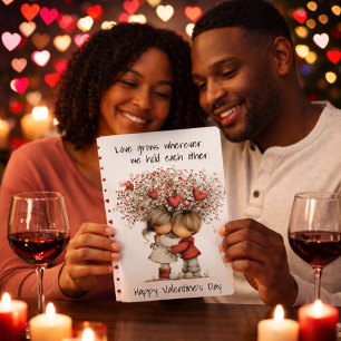Carte de la Saint-Valentin Douce Étreinte Amoureux