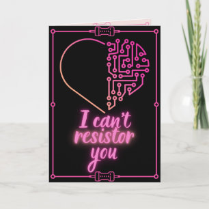 Carte de la Saint-Valentin drôle de science sur le