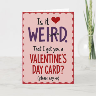 Carte de la Saint-Valentin drôle et bizarre