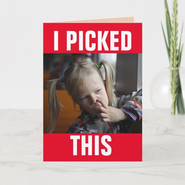 CARTE DE LA SAINT-VALENTIN DRÔLE FILLE QUI SE NETT (Devant)