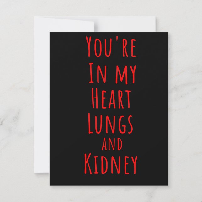 Carte de la Saint-Valentin drôle pour médecin. (Devant)