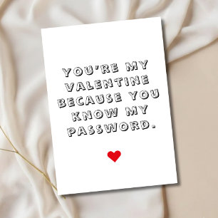Carte de la Saint-Valentin drôle Vous connaissez m