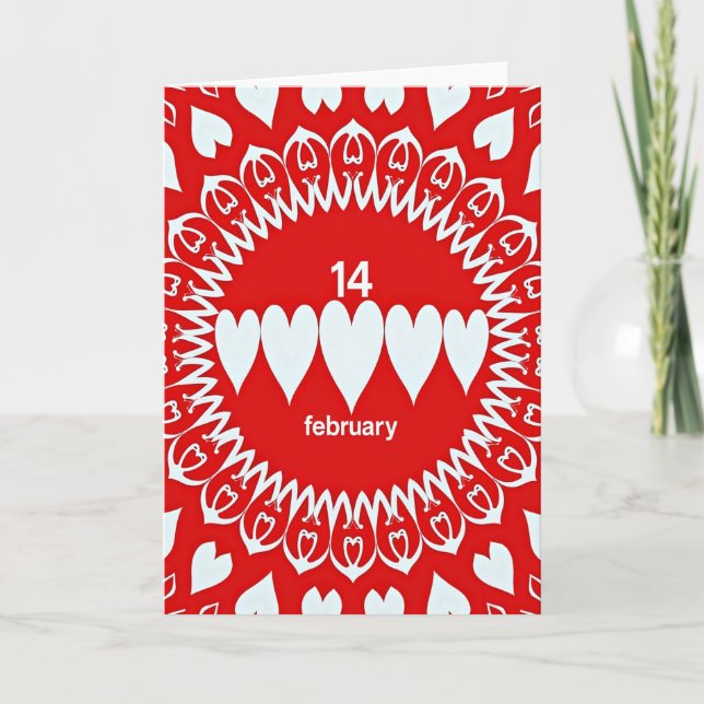 Carte de la Saint-Valentin du 14 février (Devant)