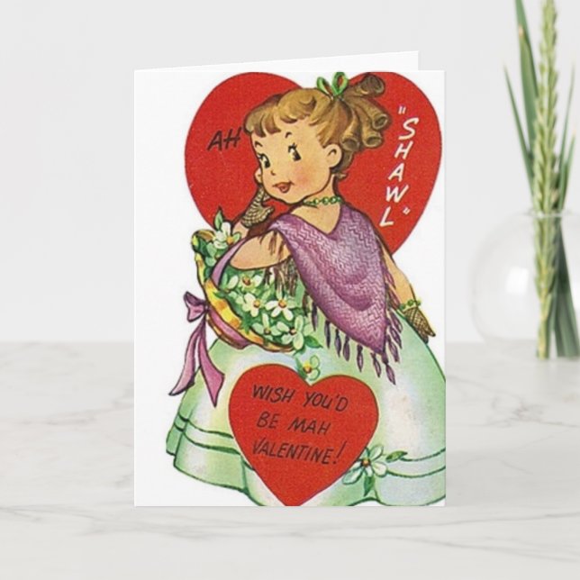 Carte de la Saint Valentin du Sud Retro (Devant)