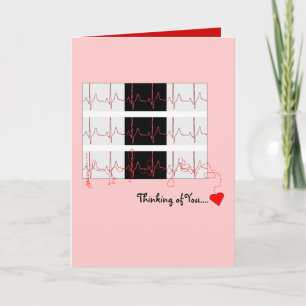 Carte de la Saint Valentin EKG