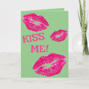 Carte de la Saint-Valentin - Embrasse-moi !