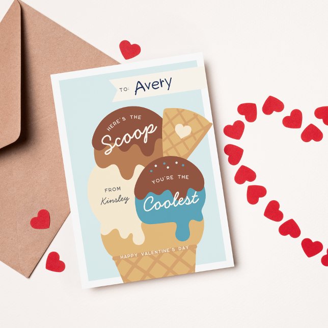 Carte de la Saint-Valentin en classe Scoop Crème g (Créateur téléchargé)