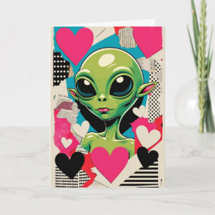 Carte de la Saint-Valentin en collage d'art pop ex