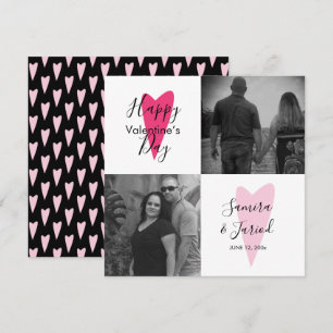Carte de la Saint-Valentin en collage de photos à