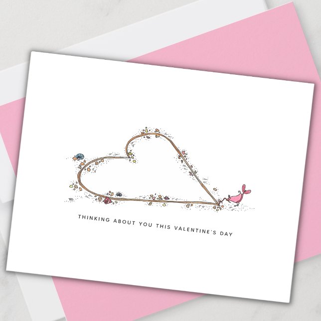 Carte de la Saint-Valentin "En pensant à vous" (Créateur téléchargé)