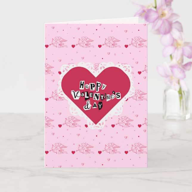 Carte de la Saint-Valentin faite à la main (Orchidée)