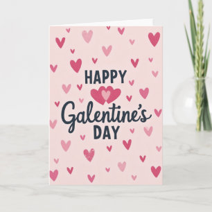 Carte de la Saint-Valentin Féminin à Coeur Texturé