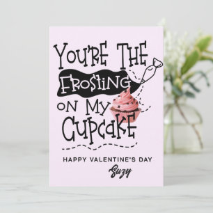 Carte de la Saint-Valentin Frosting on My Cupcake