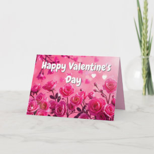 Carte de la Saint-Valentin Fuchsia Love