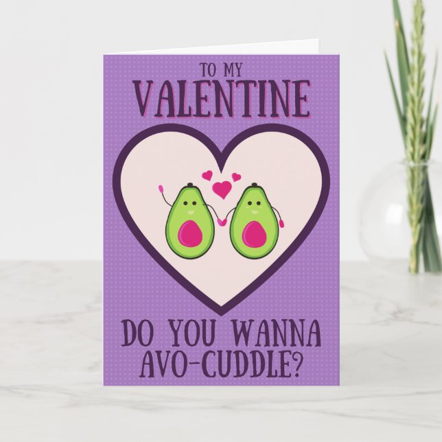 Carte de la Saint-Valentin Funny Avocado (Devant)
