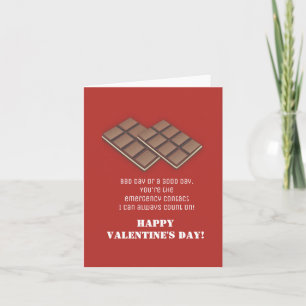 Carte de la Saint-Valentin Funy  Tablette de Choco