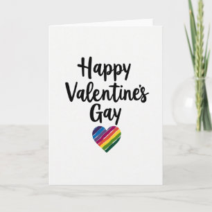 Carte de la Saint-Valentin Gay Pride Joyeuse