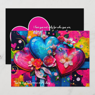 Carte de la Saint-Valentin Goth Grunge {Graffiti L