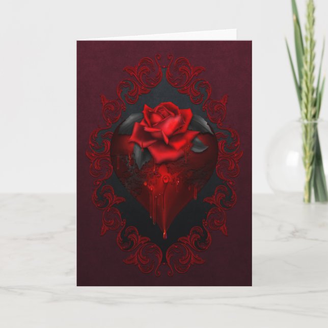 Carte de la Saint-Valentin gothique (Devant)