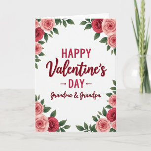 Carte de la Saint-Valentin Grand-Mère Grand-Père a