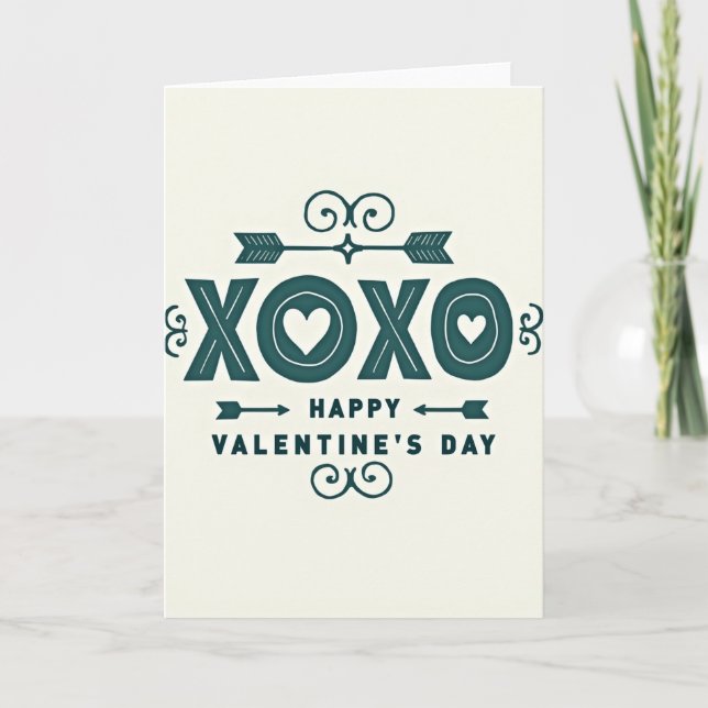 Carte de la Saint-Valentin Heart Xoxo (Devant)