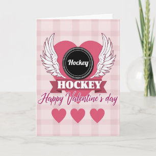 Carte de la Saint-Valentin Hockey Love