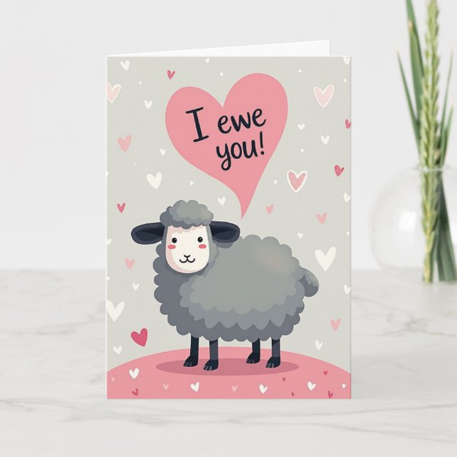 Carte de la Saint-Valentin 'Je m'oublie pour toi M (Devant)