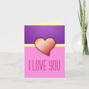 Carte de la Saint-Valentin, Je t'aime, Cœur, Viole