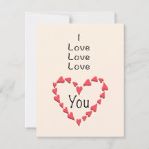 Carte de la Saint-Valentin Je T'Aime Je T'Aime
