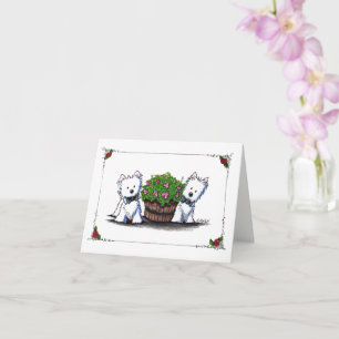 Carte de la Saint-Valentin KiniArt Wedding Westies