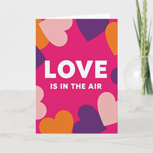 Carte de la Saint-Valentin Love In The Air (Devant)