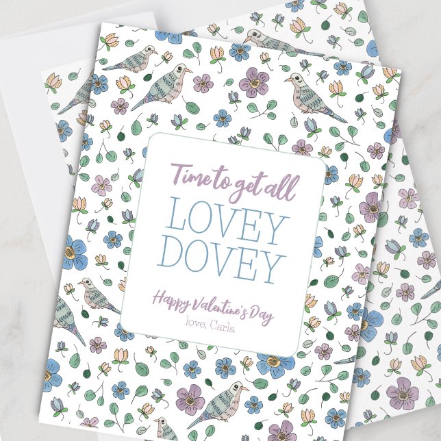 Carte de la Saint-Valentin Lovey Dovey (Créateur téléchargé)
