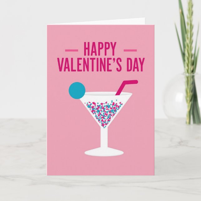 Carte de la Saint-Valentin Martini Amusante (Devant)