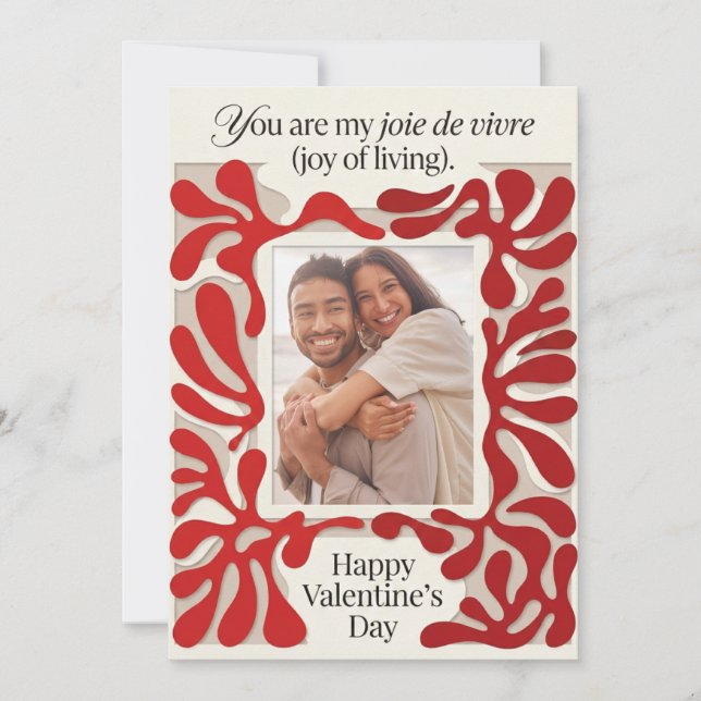 Carte de la Saint-Valentin minimaliste (Devant)