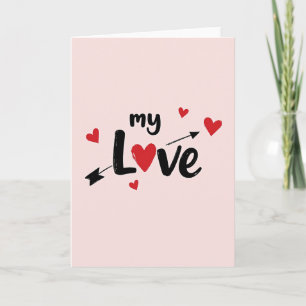 Carte de la Saint-Valentin Mon Amour
