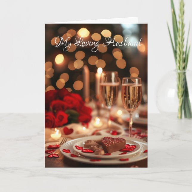 Carte de la Saint-Valentin-Mon mari aimant  (Devant)