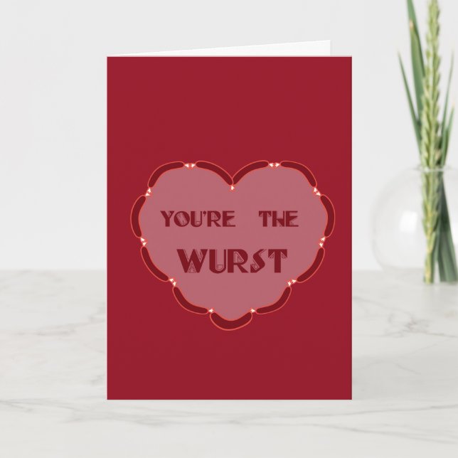 carte de la Saint-Valentin non conventionnelle tu  (Devant)