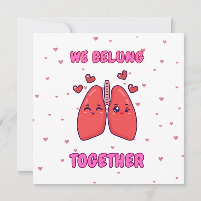 Carte de la Saint-Valentin Nous nous sommes appart (Devant)