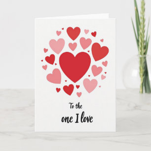 Carte de la Saint-Valentin One I Love