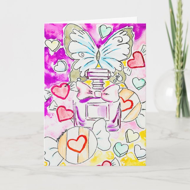 Carte de la Saint-Valentin papillon (Devant)
