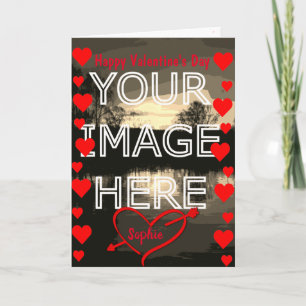 Carte de la Saint-Valentin personnalisée Blank Pho