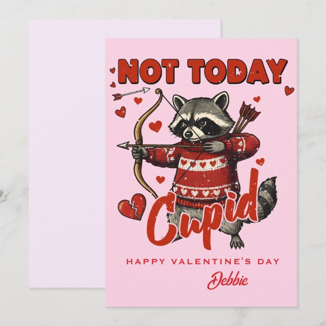 Carte de la Saint-Valentin personnalisée - Pas auj (Devant / Derrière)