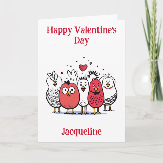 Carte de la Saint-Valentin personnalisée pour des  (Devant)