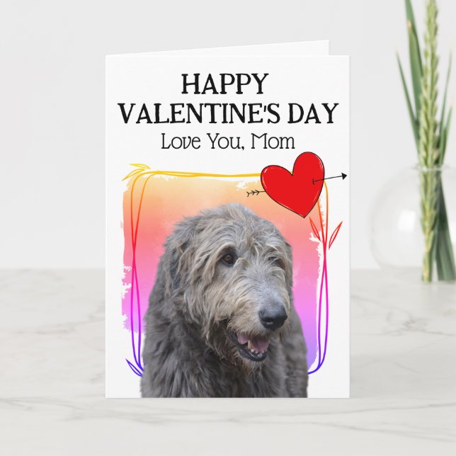 Carte de la Saint-Valentin personnalisée pour la m (Devant)