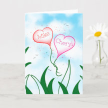 Carte de la Saint-Valentin personnalisée pour les