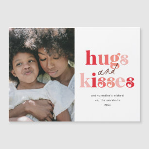 Carte de la Saint-Valentin photo avec câlins et bi