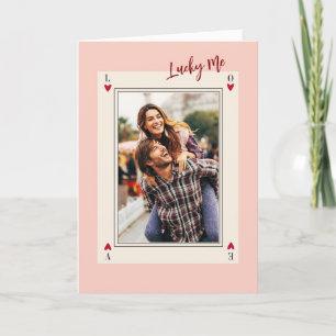 Carte de la Saint-Valentin Photo Rétro Romantique 