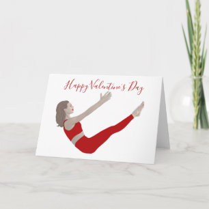 Carte de la Saint-Valentin Pilates
